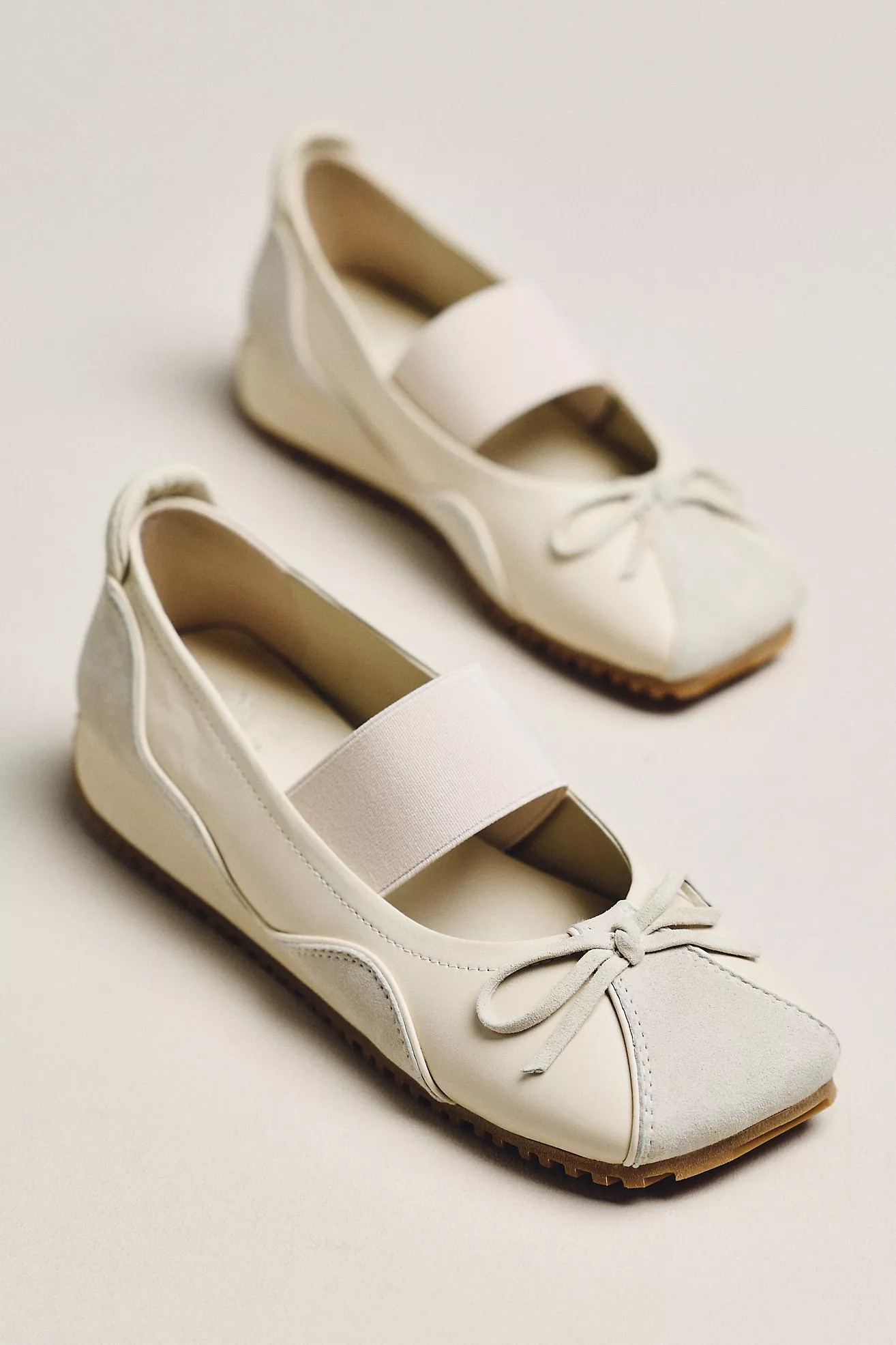 Grace Joy Ballet 2 Bow Slip-On Flats | Anthropologie (US)