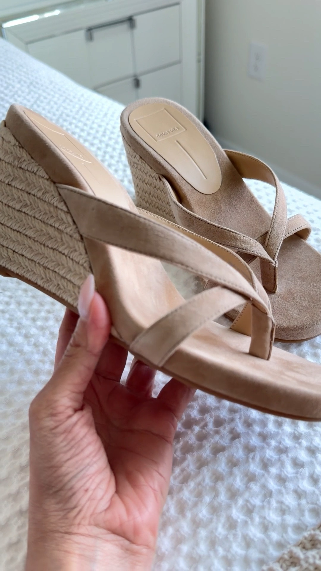 Just got these Dolce Vita wedges today and I’m already obsessed 🤍✨

They are the perfect shoe for spring/summer—so easy to style with dresses or even a casual shorts look. And let’s talk about comfort… these are actually wearable all day (which is rare for wedges 🙌).

Effortless, elevated, and chic—exactly what my closet needed this season. Linked on my LTK 💫

#LTKStyle #SpringStyle #SummerOutfits #DolceVita #Wedges #ChicStyle #LTKFinds

#LTKSeasonal #LTKootd #LTKgrwm