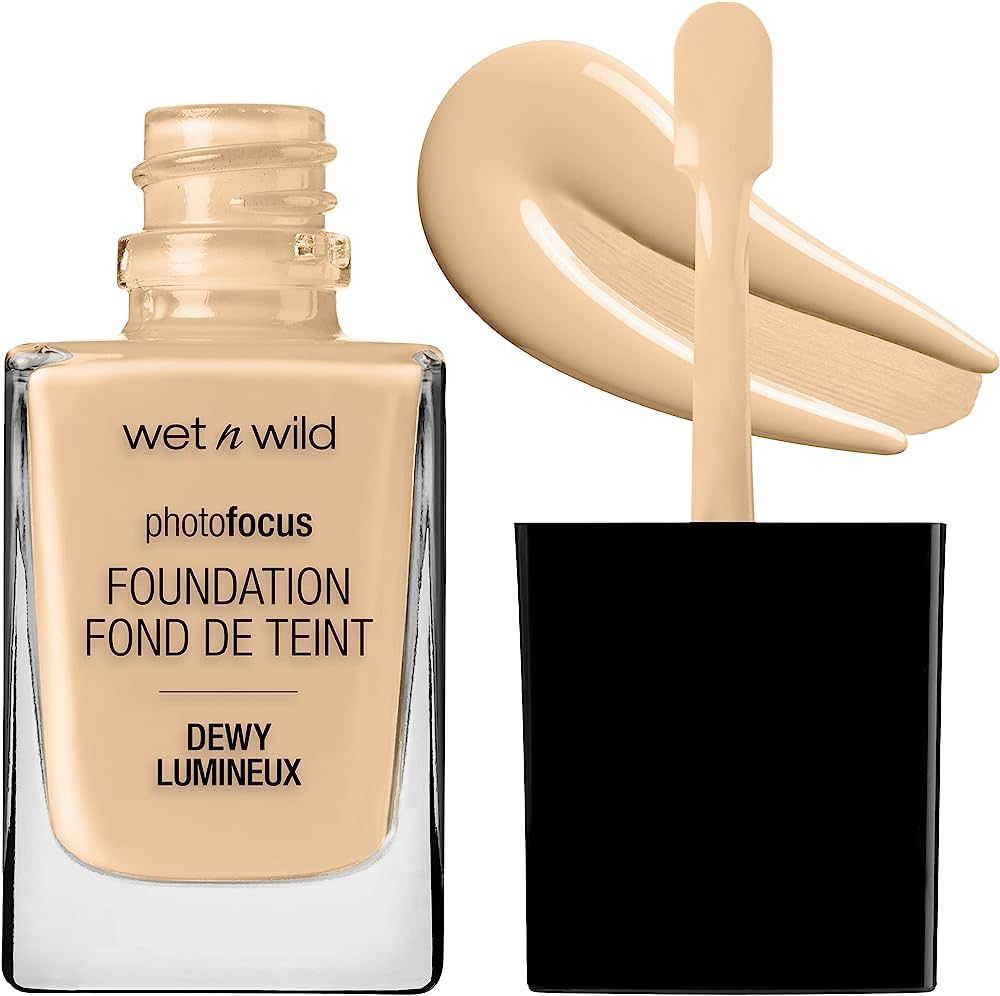 Wet n Wild Photo Focus Dewy Liquid Foundation Makeup, Soft Beige (Packaging May vary) | Amazon (US)