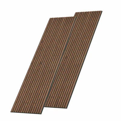 2pcs x "106 x 20.5" 3D Acoustic/Sound proof Wood Slat Wall Panels (set of 2/30.2 sq. ft.) | Wayfair North America