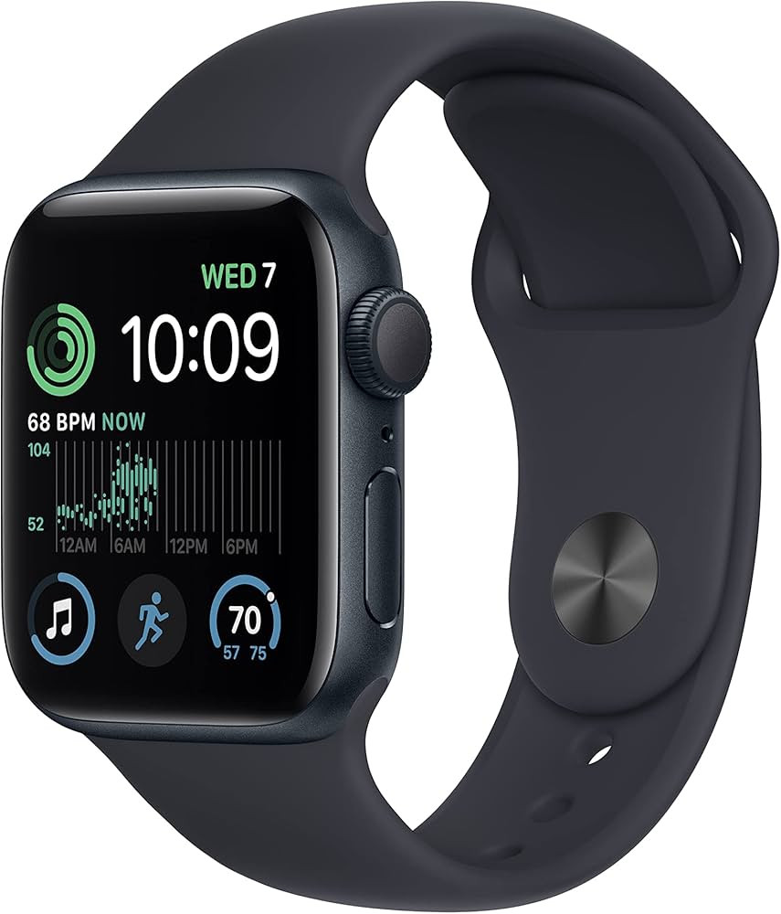Apple Watch SE (2nd Gen) [GPS 40mm] Smart Watch w/Midnight Aluminum Case & Midnight Sport Band - ... | Amazon (US)