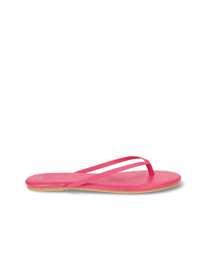 Time and Tru Women's Barely There Sandals, Wide Width Available | Walmart (US)