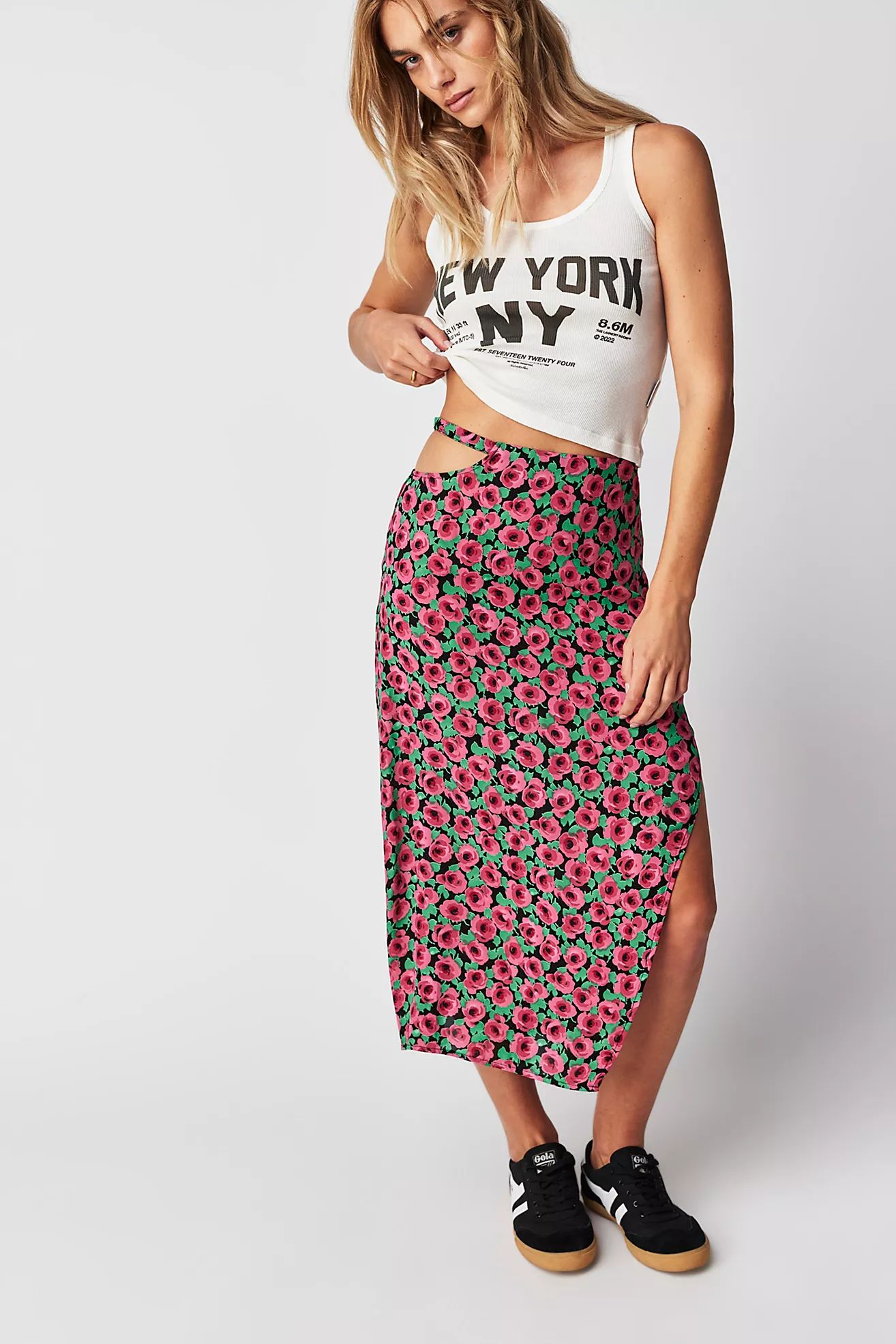 For Love & Lemons Barolo Midi Skirt | Free People (Global - UK&FR Excluded)