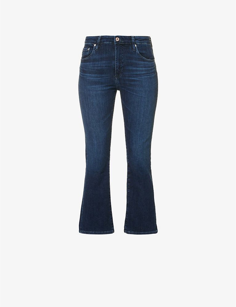 Jodi Crop flared-leg high-rise cotton-blend jeans | Selfridges