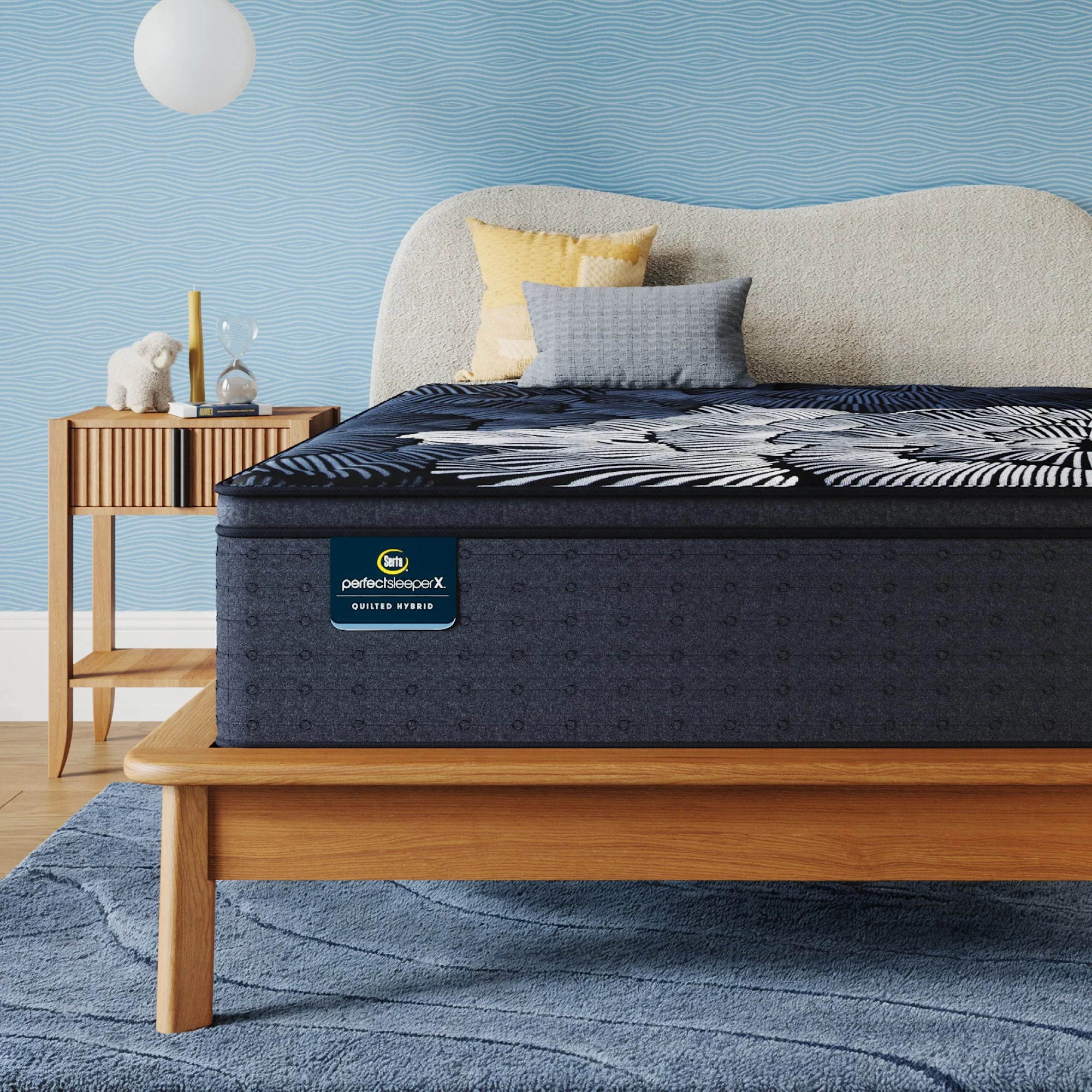 Serta Perfect Sleeper X Quilted Level Two 15" Hybrid Plush Pillow Top Mattress - Twin XL | Serta