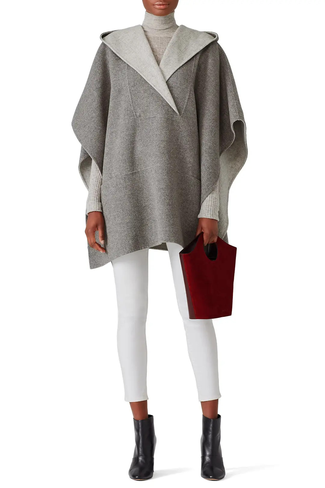 Double Faced Poncho | Rent the Runway