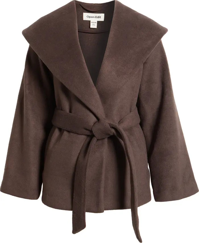 Open Edit Wrap Robe Coat | Nordstrom | Nordstrom