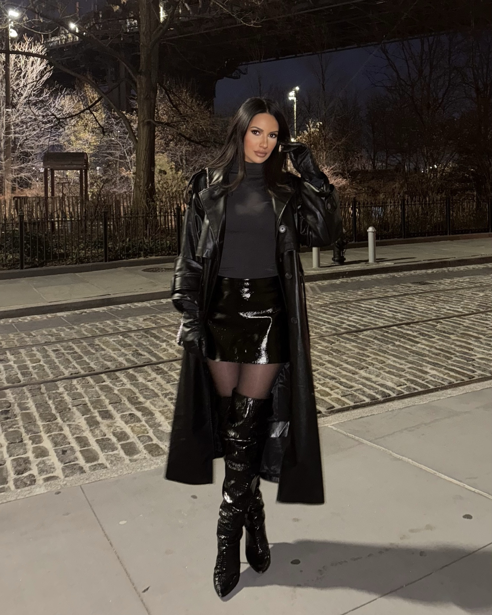 Winters in NYC 🖤

winter trench coat • winter outfit • Valentine’s Day • black on black outfits • nyc outfits • leather outfits • cold weather outfit 

#LTKMostLoved #LTKStyleTip #LTKNYFW