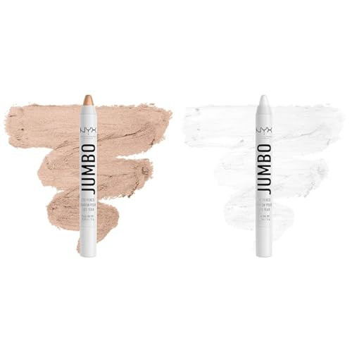 NYX PROFESSIONAL MAKEUP Jumbo Eye Pencil Bundle - Frosting (Champagne) and Milk | Amazon (US)