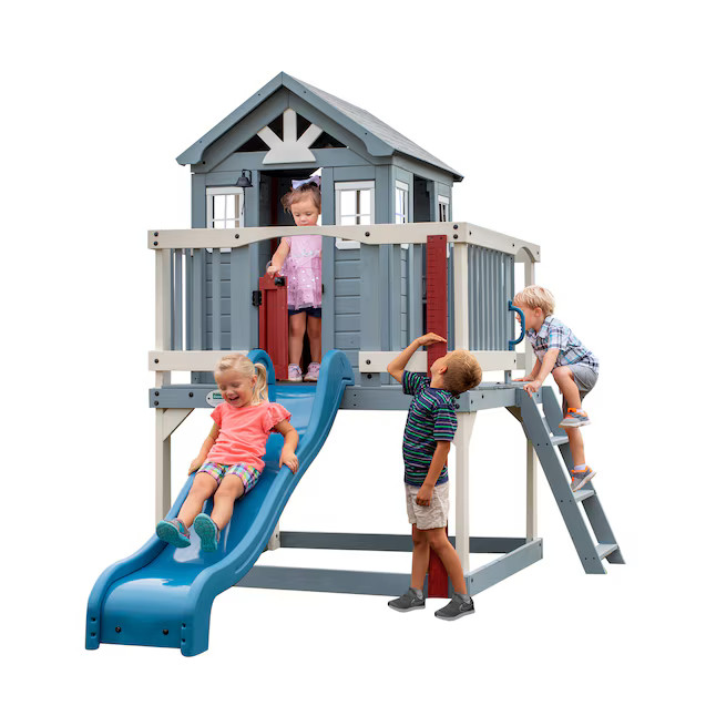 Backyard Discovery Beacon Heights Outdoor Wood Playhouse | Lowe's
