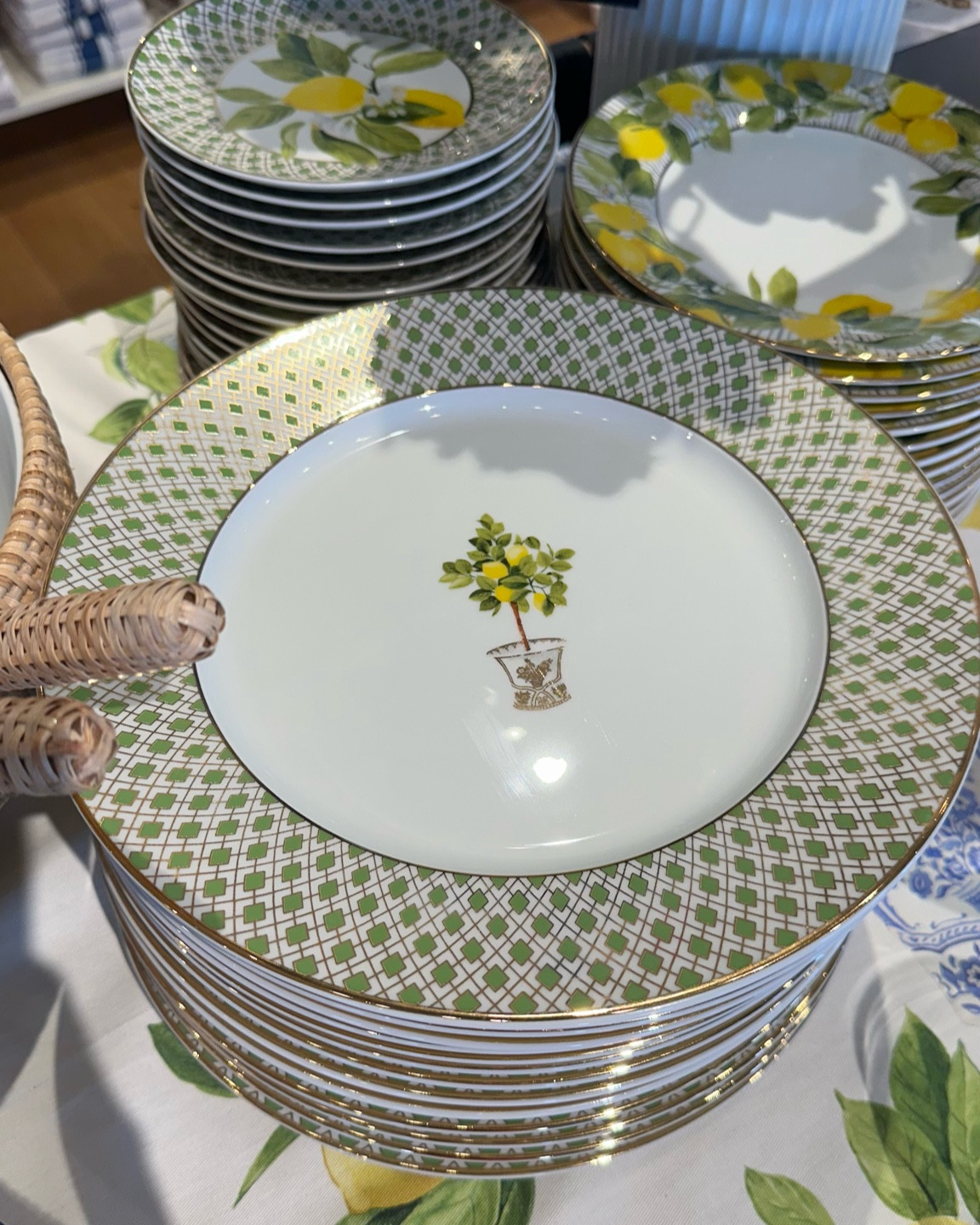 Lemon topiary plates Italian summer tablescape citrus party inspo 

#LTKHome #LTKParties