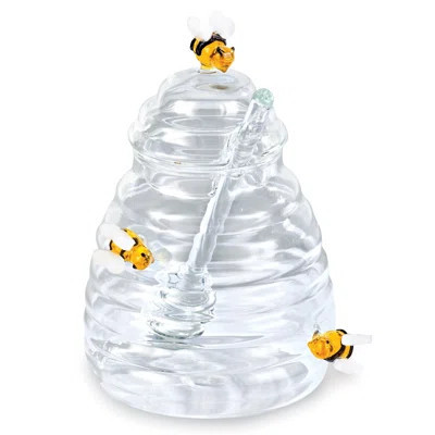 Adorable 2-Piece Glass Beehive Honey Pot Set | Wayfair North America