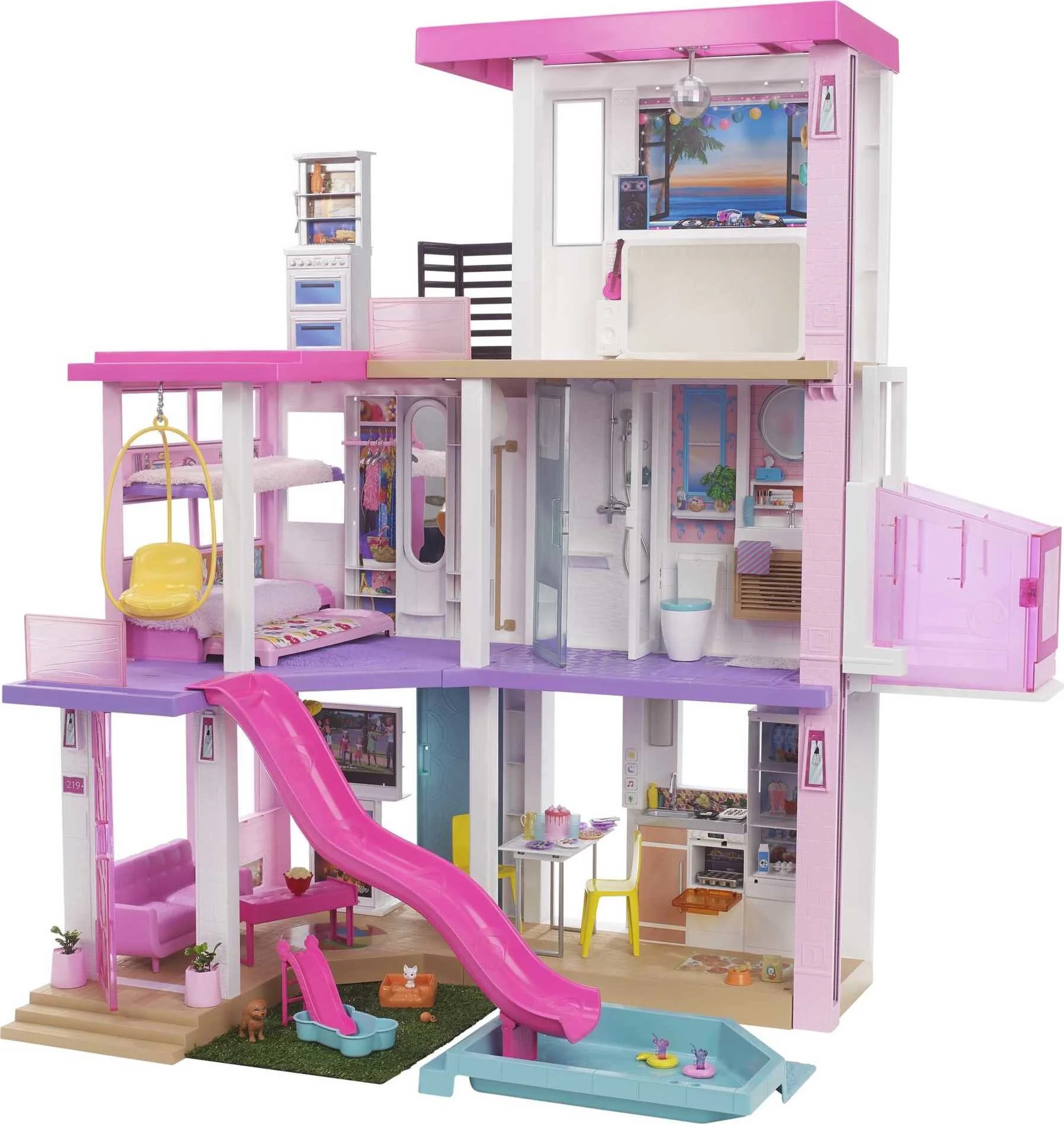 Barbie Dreamhouse Doll House Barbie House with 75+ Accessories - Walmart.com | Walmart (US)