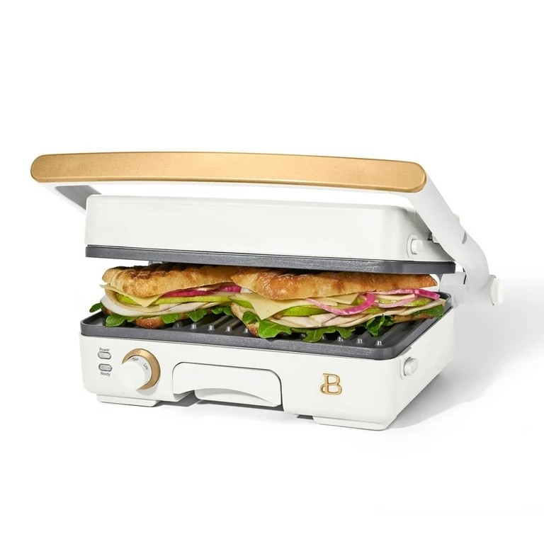 Restocked! 2 in 1 panini maker! White and gold kitchen appliances  

#LTKhome #LTKfindsunder50 #LTKsalealert