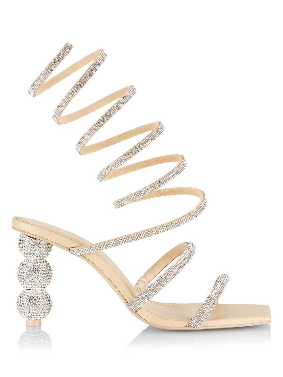 Cult Gaia Lislie Crystal-Embellished Wrap Sandals | Saks Fifth Avenue