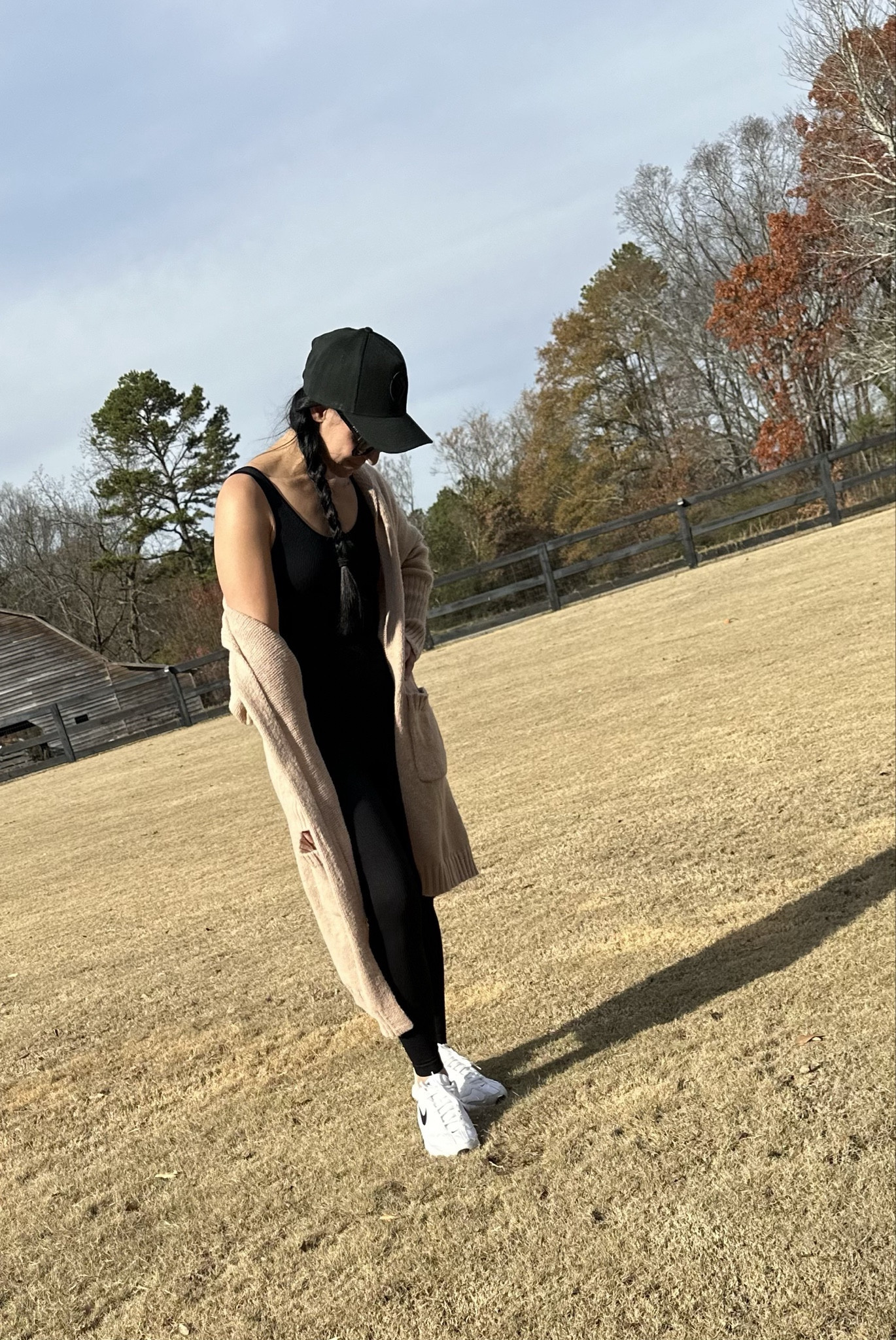 Jumpsuit: S
Sweater: S
Sneakers:True to Size 
Glasses: Diff Eyewear - shared similar styles, this pair is no longer available. 

Athleisure, mom fits, mom outfits, easy looks

#LTKfindsunder50 #LTKsalealert #LTKstyletip