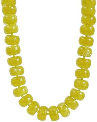 Miniature Glass Bead & Oversized Multi-Color Resin Bead Statement Necklace - 17"+3" Extender Chai... | Amazon (US)