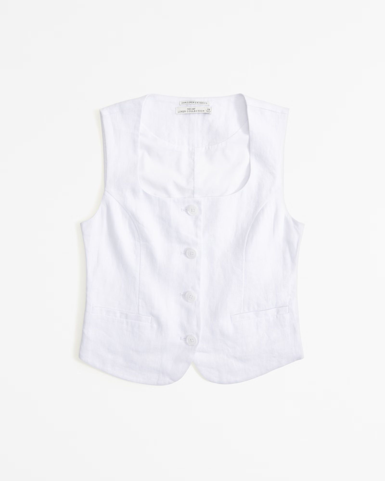 Premium Linen Vest Set Top | Abercrombie & Fitch (UK)