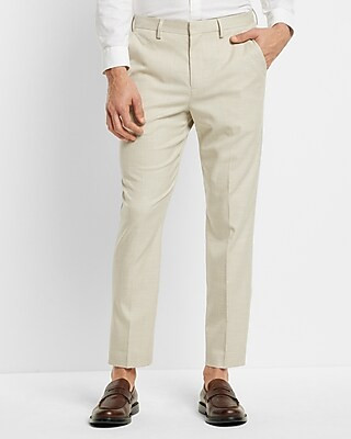 Slim Khaki Slub Suit Pant | Express