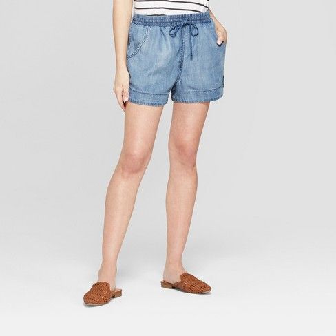 Women's Pull On Shorts - Universal Thread™ Blue | Target