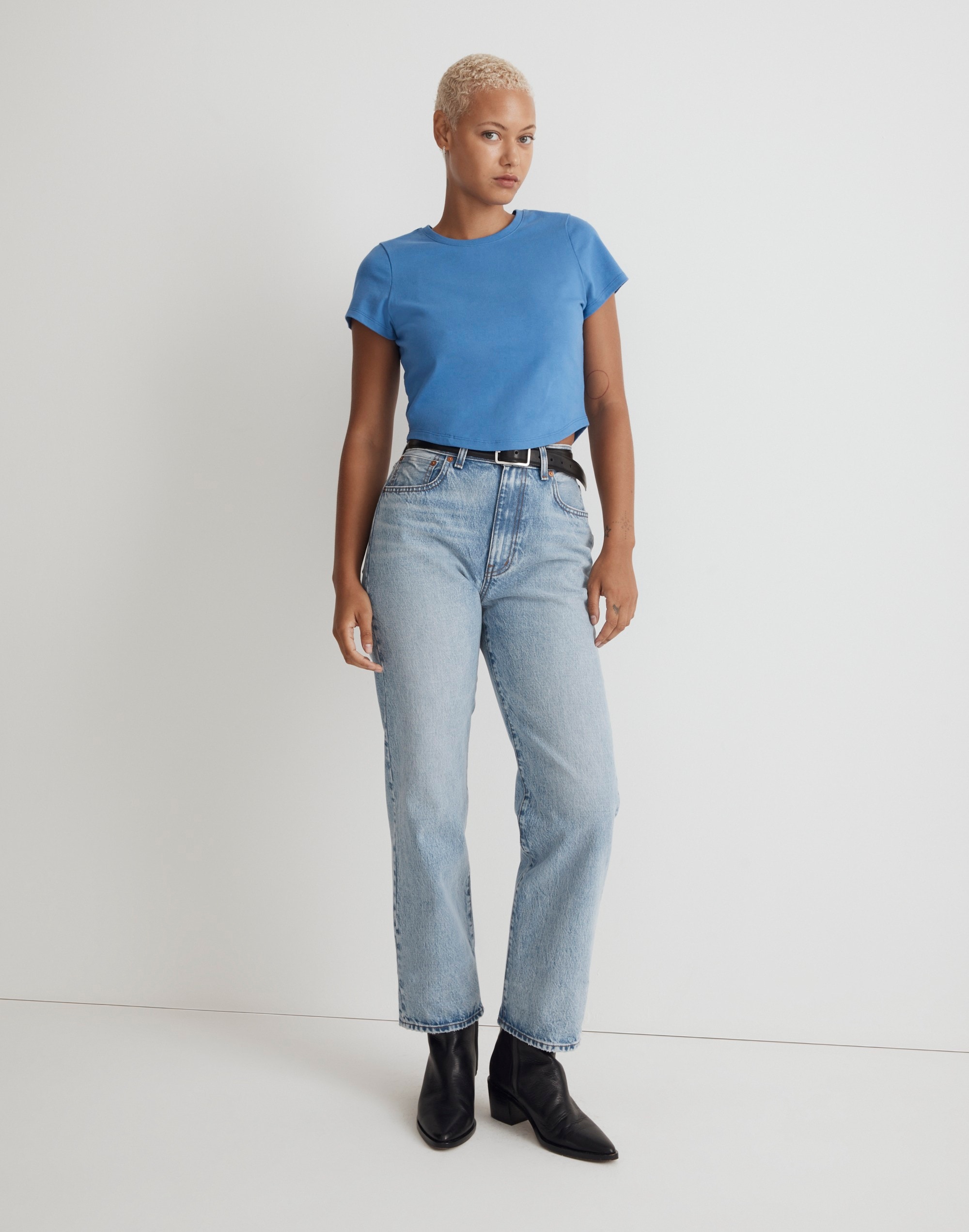 The Curvy '90s Straight Jean in Mercer Wash | Madewell