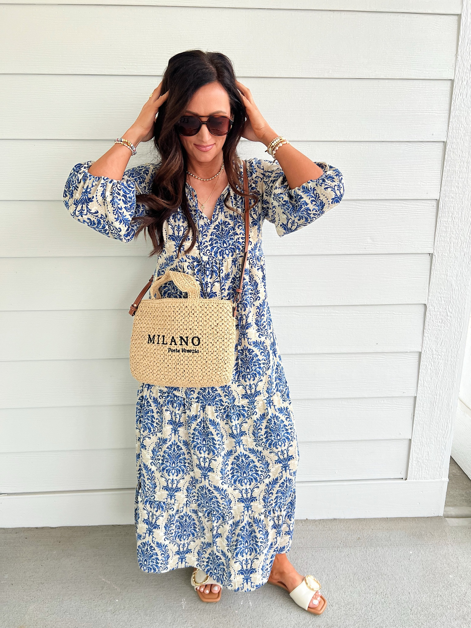 I love this whole summer look! 
true size small dress
sandals true to size 

#LTKfindsunder50 #LTKSeasonal #LTKstyletip