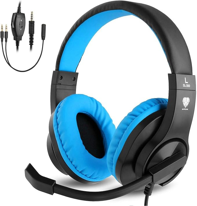 BlueFire PS4 Gaming Headset Bass Stereo Over-Ear Gaming Headphone with Microphone and Volume Cont... | Amazon (CA)