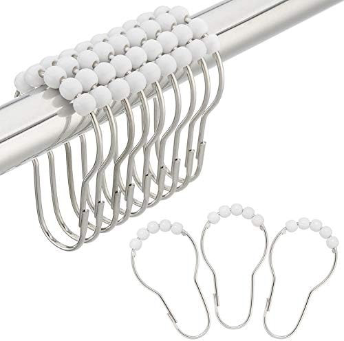 Amazer Shower Curtain Hooks Rings, Stainless Steel Shower Curtain Rings and Hooks for Bathroom Sh... | Amazon (US)