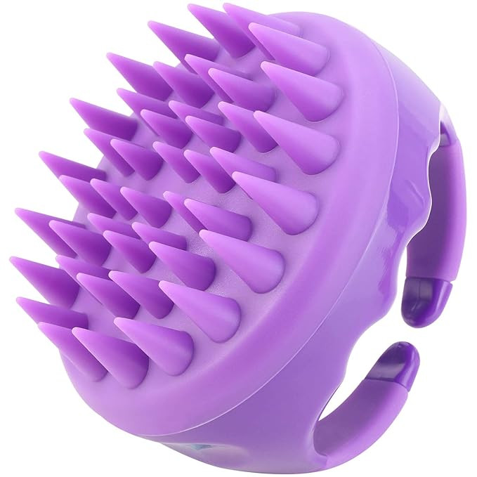 Silicone Scalp Scrubber Massaging Shampoo Brush Head Scrubber Hair Wash Brush Cleansing Dandruff ... | Amazon (US)