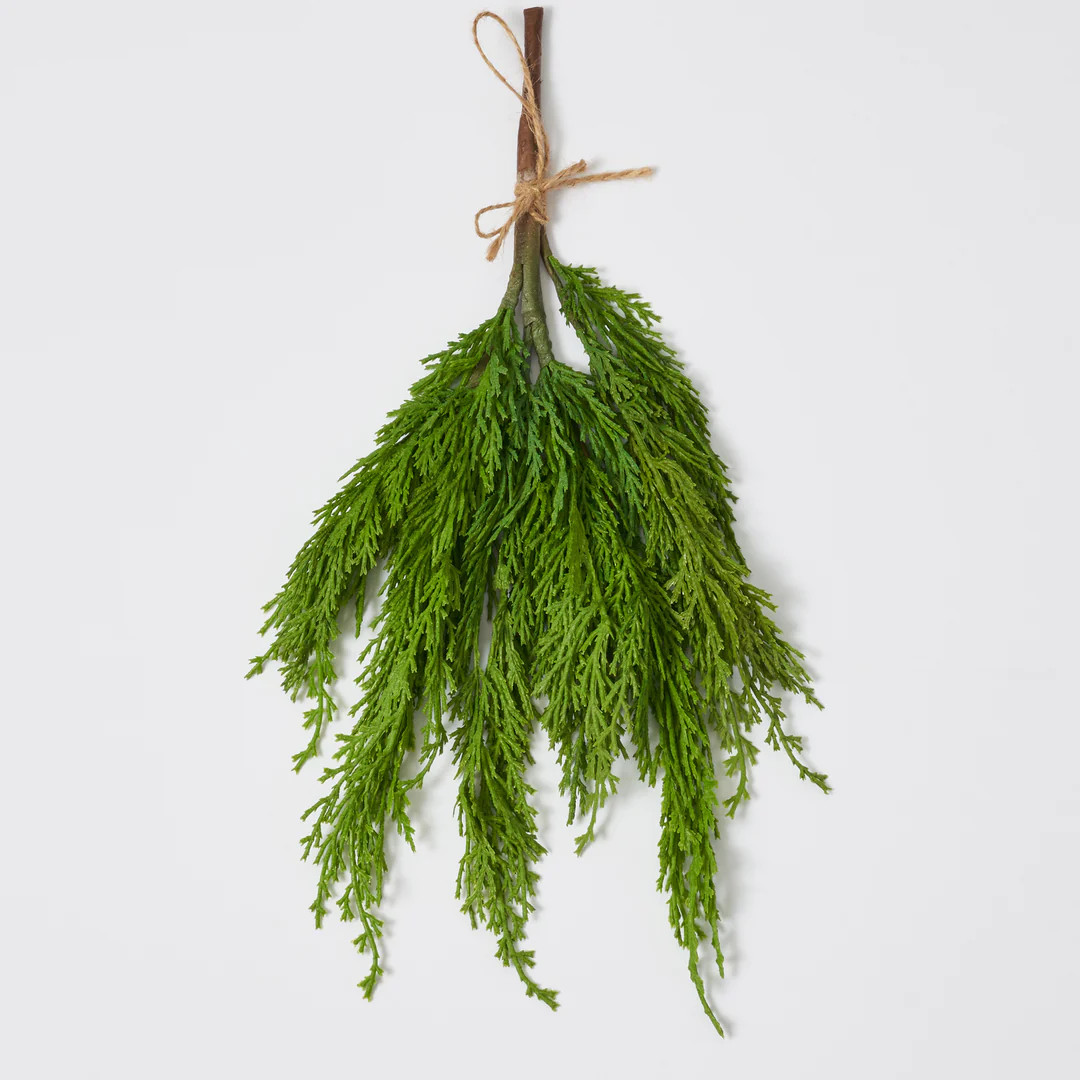 Real Touch Cedar Tabletop Decor Hanging Chairback Mini Swag | Darby Creek Trading