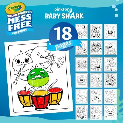 Crayola Baby Shark Wonder Pages, Mess Free Coloring, Gift for Kids, 1 Count (Pack of 1) | Amazon (US)