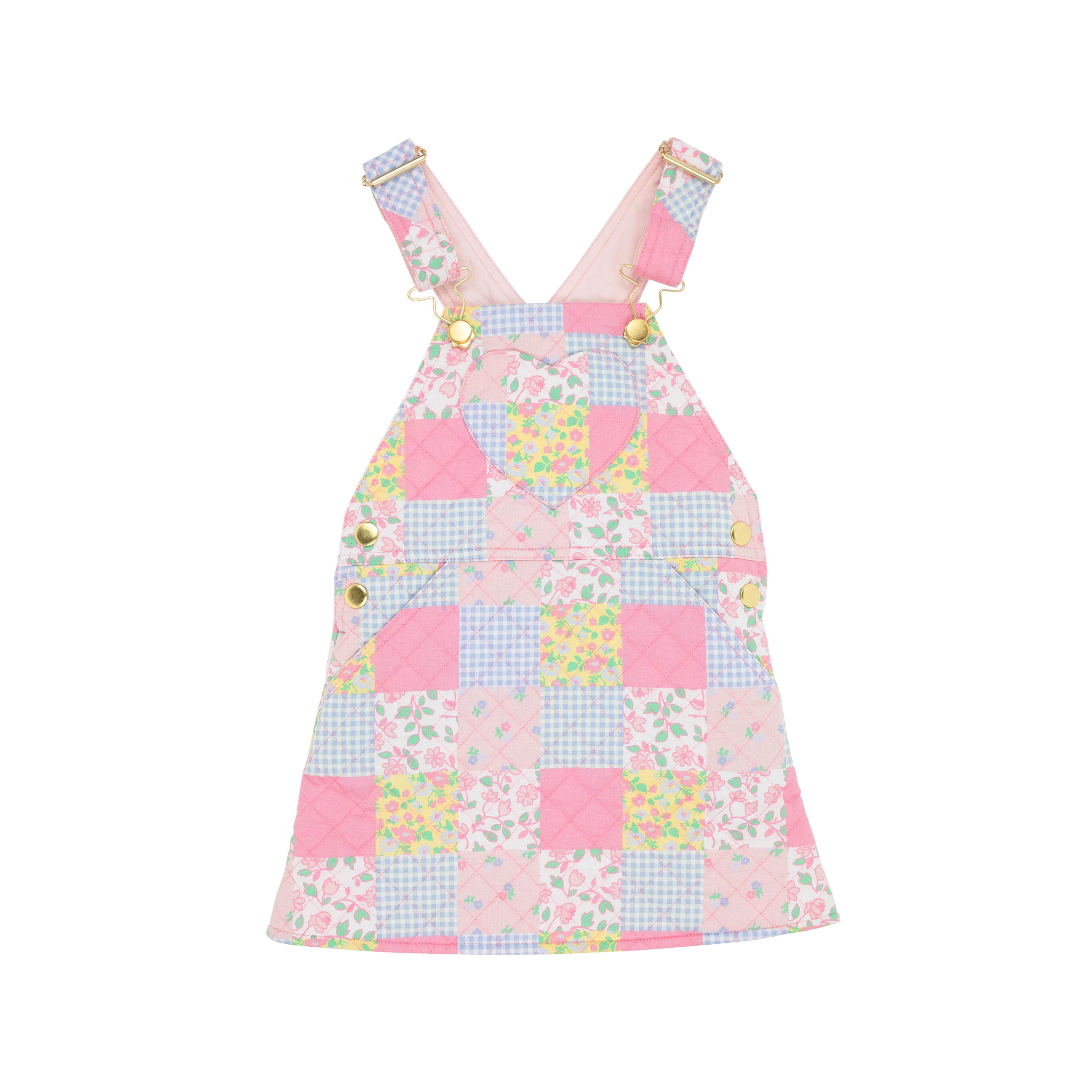 Channing Choo Choo Jumper - Paris Pike Patch Quilted with Palm Beach Pink Lining | The Beaufort Bonnet Company