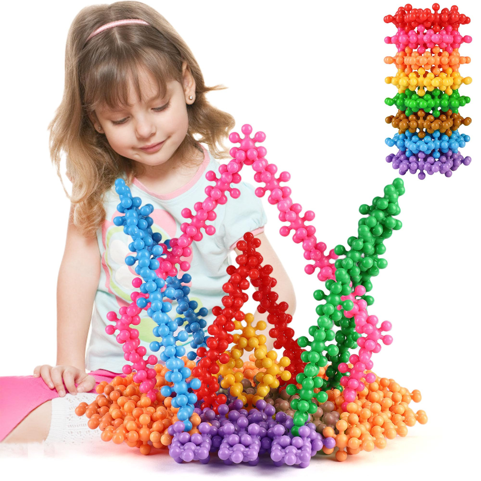 TOMYOU 200 Pieces Building Blocks Kids STEM Toys Educational Discs Sets Interlocking Solid Plasti... | Amazon (US)