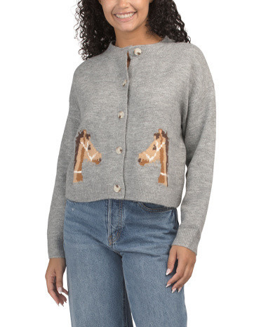 Horse Cardigan for Women | Spandex/Nylon/Acrylic | Marshalls