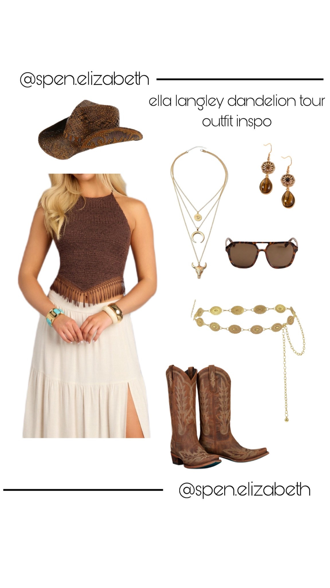 ella langley concert outfit inspo!! 
hat: shyanne