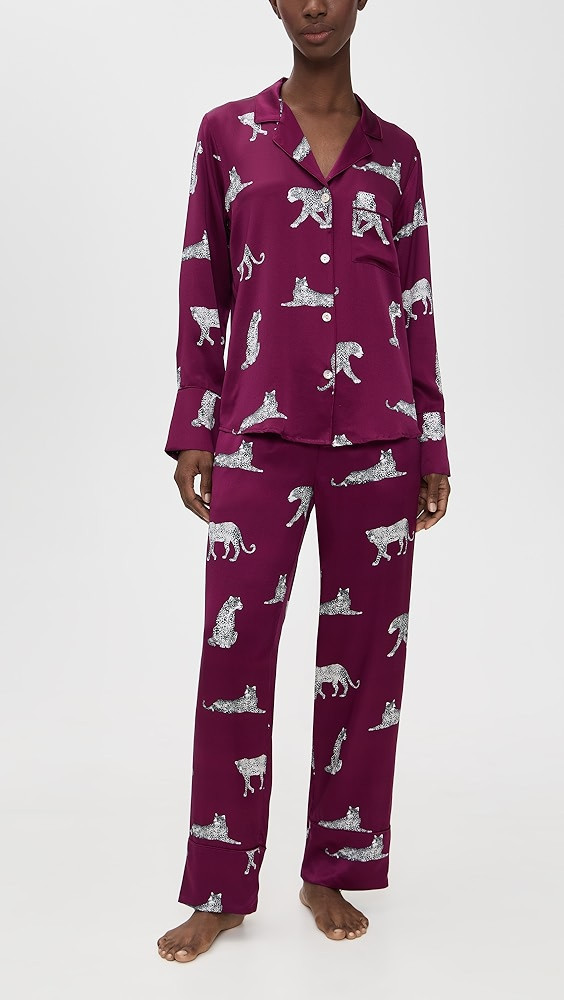 Silk Panther Pajama Set | Shopbop