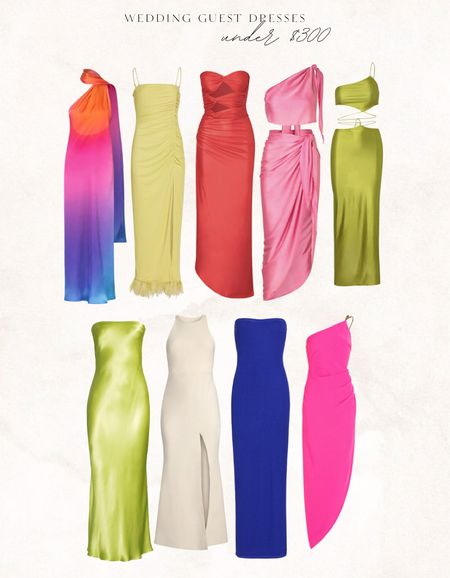 Wedding guest dresses under $300! These colorful gowns are perfect for any summer or spring wedding. 

wedding guest l wedding guest dress l wedding guest idea l spring wedding