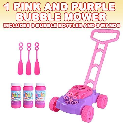 ArtCreativity Pink and Purple Bubble Lawn Mower for Toddlers | Electronic Bubble Blower Machine | Fu | Amazon (US)