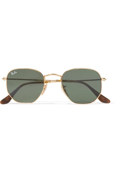Ray-Ban - Hexagon-frame Gold-tone Sunglasses | NET-A-PORTER (US)