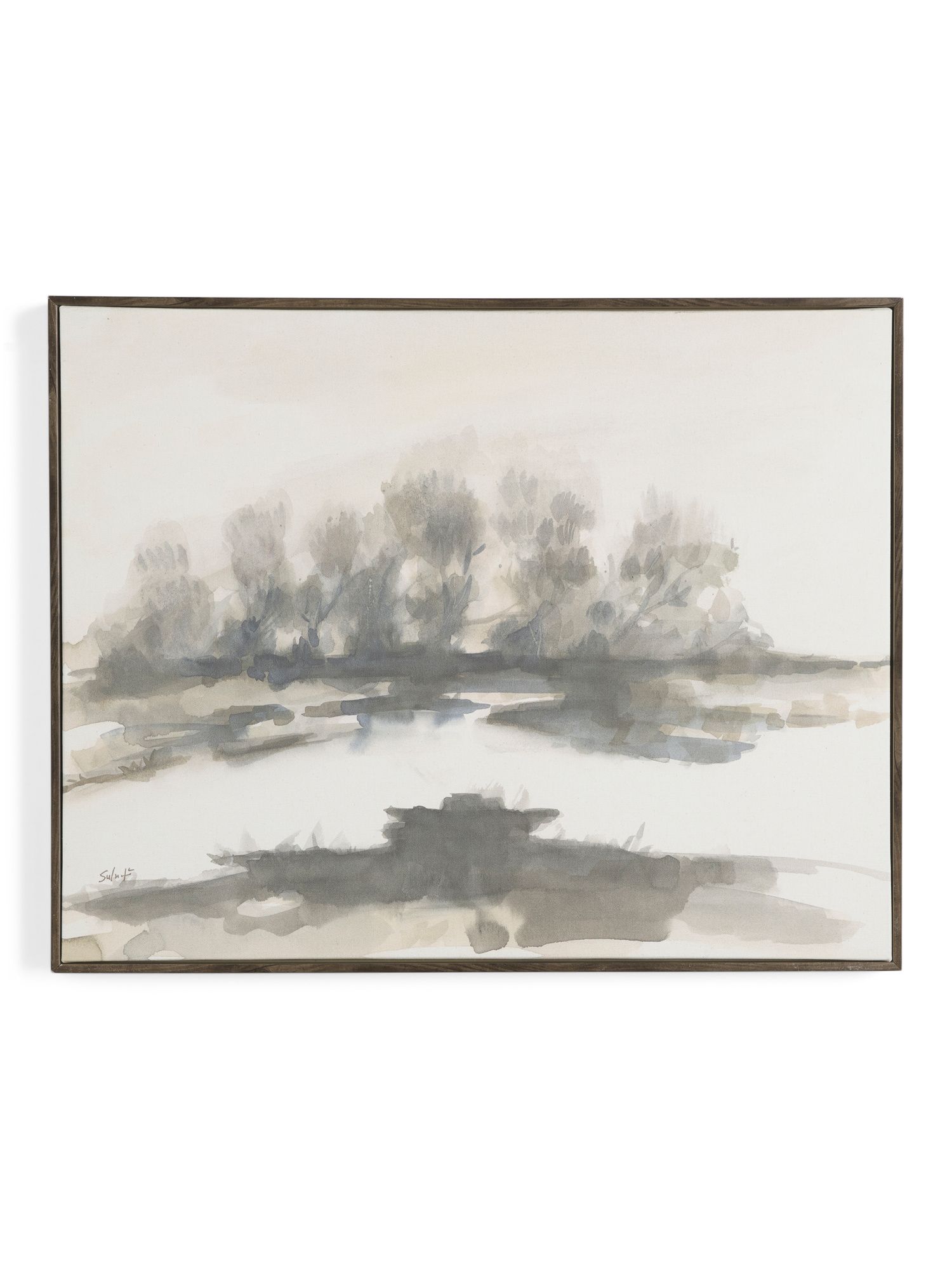 22x28 Sketched Landscape  Framed Canvas Wall Art | Marshalls