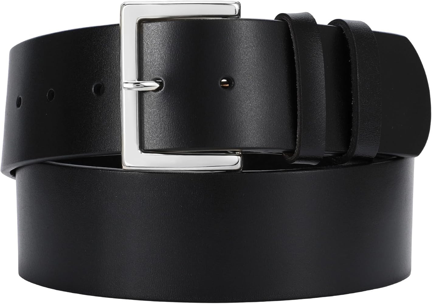 Wide Leather Belt for Women Dresses 1.9" Fashion Thick Chunky Wide Waist Belt with Gold Silver Bu... | Amazon (US)