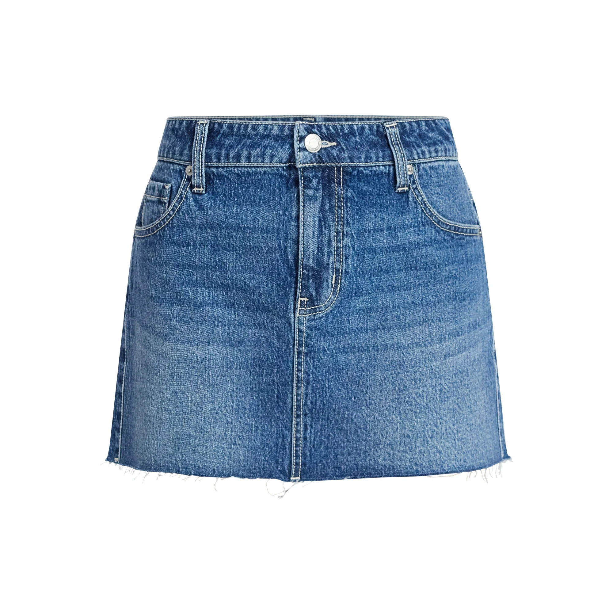 No Boundaries Denim Mini Skirt, Women's XXS-XXL | Walmart (US)