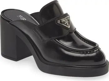 Prada Chocolate Platform Loafer Mule | Nordstrom | Nordstrom Canada