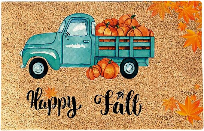 Thanksgiving Doormat Happy Fall Harvest Floor Mat Halloween Gnome Door Mat Funny Front Door Decor... | Amazon (US)