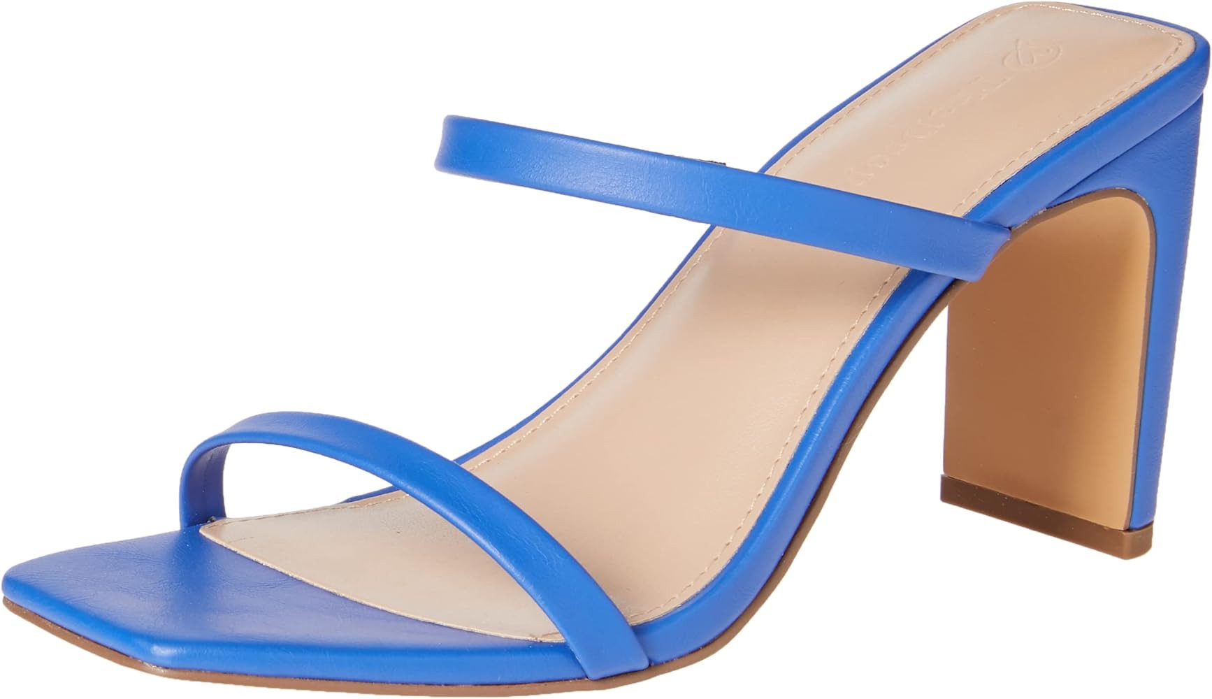 The Drop Women's Avery Square Toe Two Strap High Heeled Sandal | Amazon (US)
