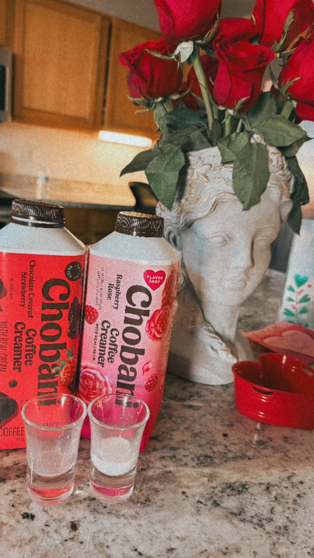 Taste testing the new Chobani creamers! The chocolate and strawberry is defo my fav, but if you like rose, the raspberry rose is nice too! It’s VERY sweet, which I don’t love, but the flavors are very BIG so it’s not just gross sweet with no distinct flavor  

#LTKfoodie #LTKmomlife #LTKValentine