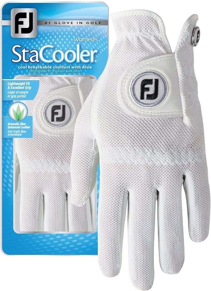 FootJoy Women's StaCooler Golf Gloves (White) | Amazon (US)