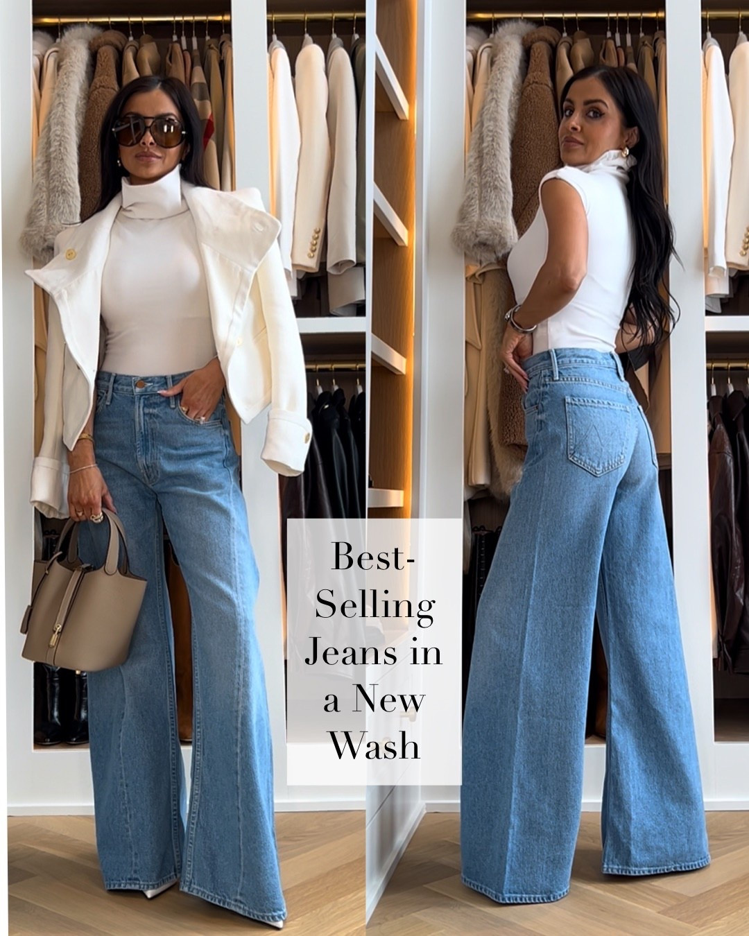 These wide leg jeans that truly flatter everyone, are best sellers for a reason! High waisted, elongating, and the perfect relaxed shape through the leg. So easy to dress up with a heel or keep casual with sneakers. This new lighter wash is a  must for spring styling!

Lemon Twist Jeans – Wearing a size 24, runs true to size Top – Wearing an XS
Jacket - Wearing an XS

MiaMiaMine wide leg jeans high waist denim spring outfit idea flattering jeans everyday chic elevated basics capsule wardrobe staple light wash denim outfit inspiration Nordstrom favorites must have denim favorite jeans

#LTKPetite #LTKSeasonal #LTKOver40