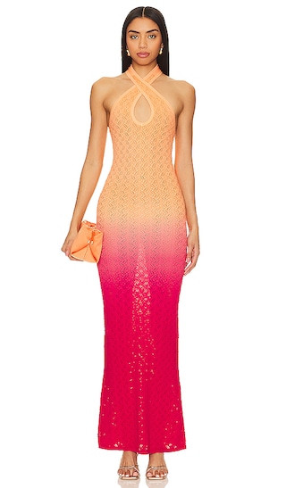 Solara Ombre Maxi Dress in Orange Ombre | Revolve Clothing (Global)