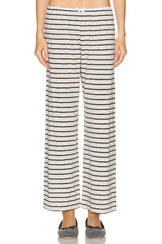 The Stripe Jersey Bow Simple Pant | FWRD 